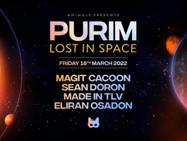 Animals Purim : Lost In space 18/3 Friday Night